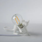 Table Lamp Resin LED Mouse Figurine