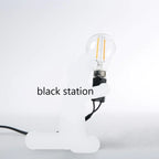 Table Lamp Resin LED Mouse Figurine