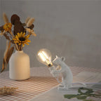 Table Lamp Resin LED Mouse Figurine