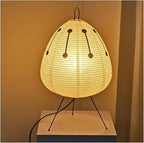 Table Lamp Rice Paper Shade & Iron Base