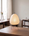 Table Lamp Rice Paper Shade & Three Light Settings
