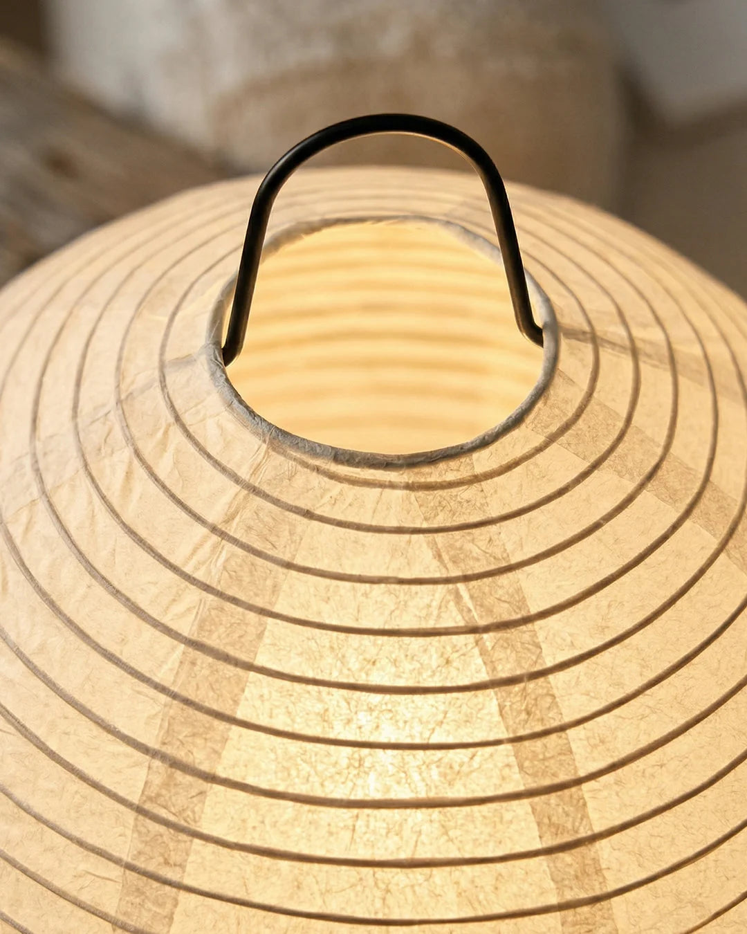 Table Lamp Rice Paper Shade & Three Light Settings