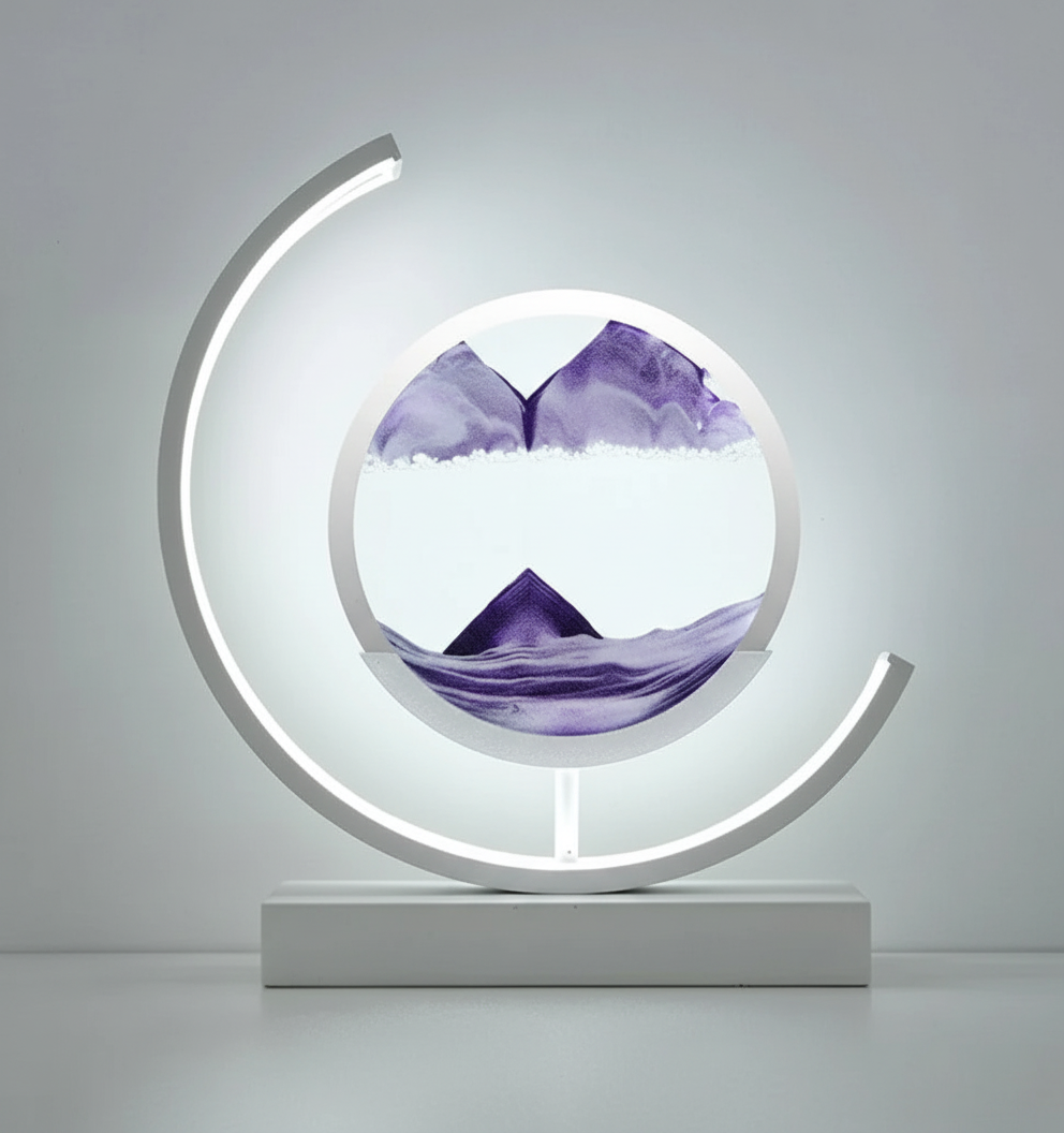 Table Lamp Sand Landscape Calming Glow