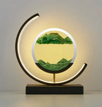 Table Lamp Sand Landscape Handcrafted Energy-Efficient LED