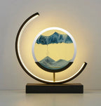 Table Lamp Sand Landscape Handcrafted Energy-Efficient LED