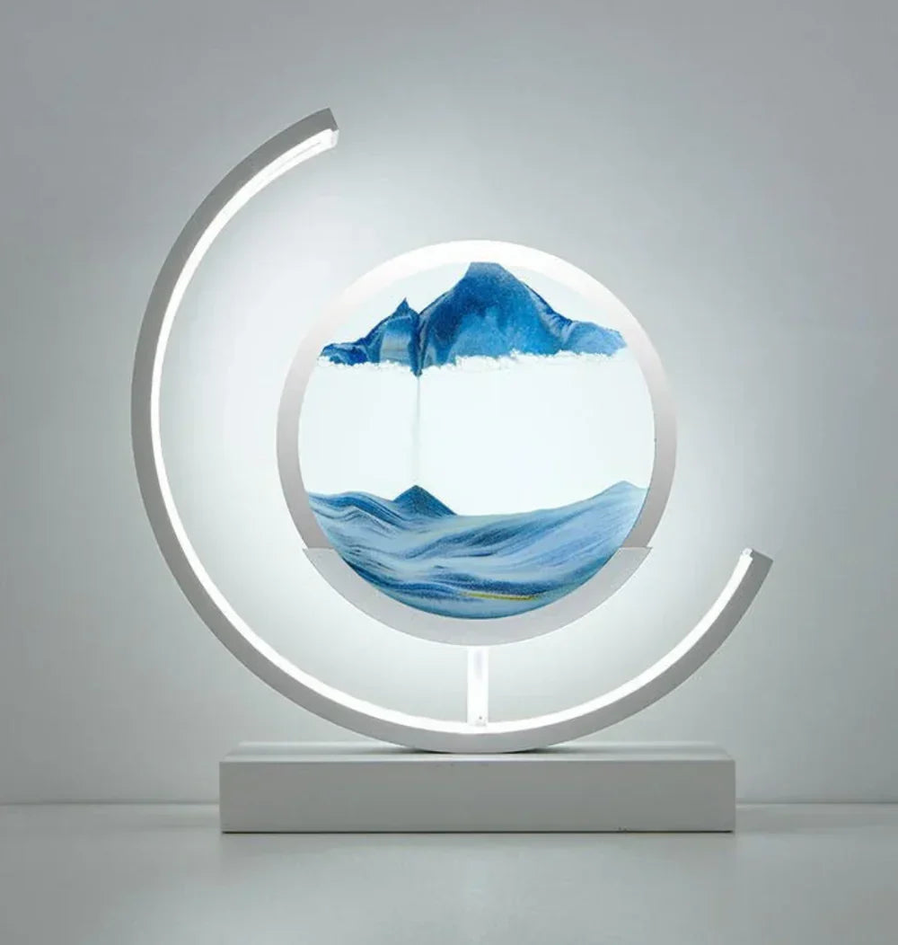 Table Lamp Sand Landscape Handcrafted Energy-Efficient LED