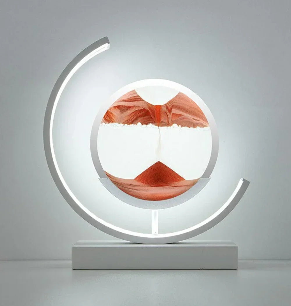 Table Lamp Sand Landscape Handcrafted Energy-Efficient LED