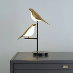 Table Lamp Sculptural Bird Gold LED