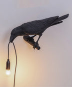 Table Lamp Sculptural Bird Resin E27