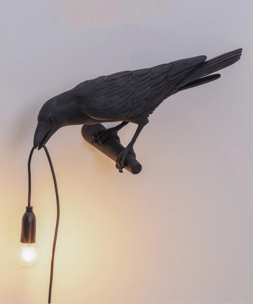 Table Lamp Sculptural Bird Resin E27