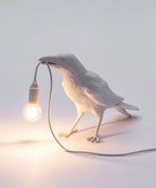 Table Lamp Sculptural Bird Resin E27