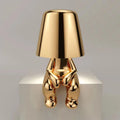Table Lamp Sculptural Gold USB Rechargeable Warm LED