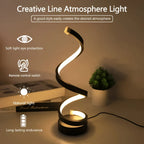Table Lamp Spiral Dimmable 3-Color USB Powered