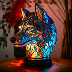 Table Lamp Stained Glass Animal Motif 15 cm