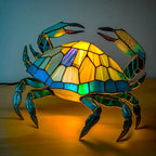 Table Lamp Stained Glass Animal Motif 15 cm