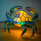 Table Lamp Stained Glass Animal Print