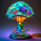 Table Lamp Stained-Glass Style Soft Ambient Glow