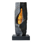 Table Lamp Stone Design Warm Ambient Glow