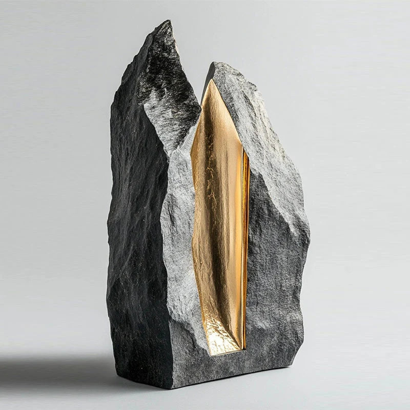 Table Lamp Stone Design Warm Ambient Glow