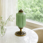 Table Lamp Textured Cream Glass Soft Diffused Light