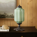 Table Lamp Textured Cream Glass Soft Diffused Light