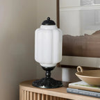 Table Lamp Textured Cream Glass Soft Diffused Light