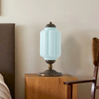 Table Lamp Textured Cream Glass Soft Diffused Light