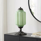 Table Lamp Textured Cream Glass Soft Diffused Light