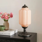 Table Lamp Textured Cream Glass Soft Diffused Light