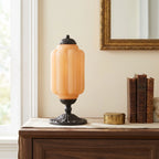 Table Lamp Textured Cream Glass Soft Diffused Light