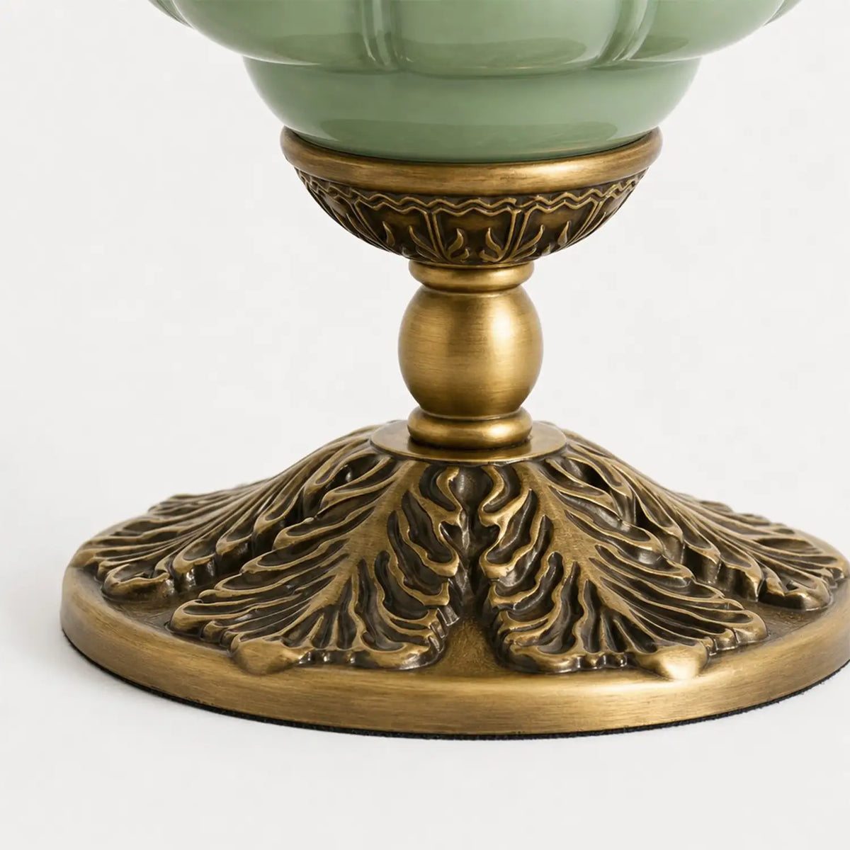 Table Lamp Textured Cream Glass Soft Diffused Light