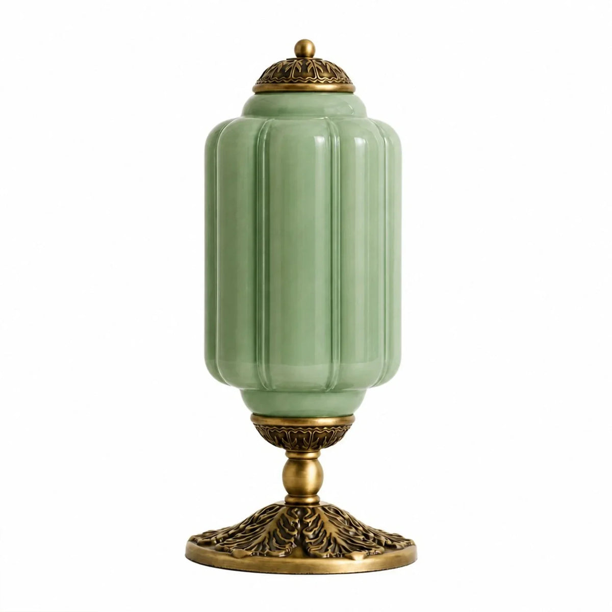 Table Lamp Textured Cream Glass Soft Diffused Light