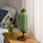 Table Lamp Textured Cream Glass Soft Diffused Light