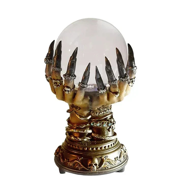 Table Lamp Touch-Activated Plasma Globe Skeletal Resin Base