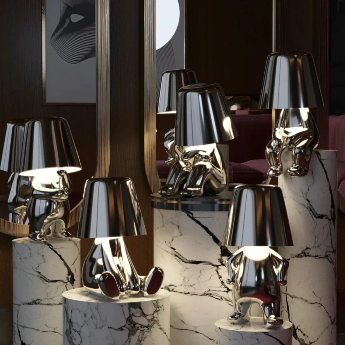Table Lamp Touch-Control Dimmable USB Rechargeable