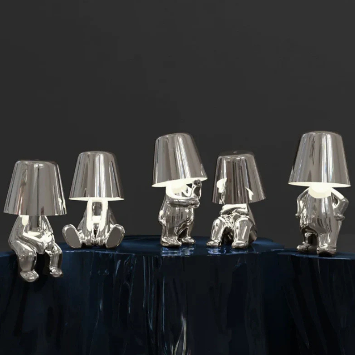Table Lamp Touch-Control Dimmable USB Rechargeable