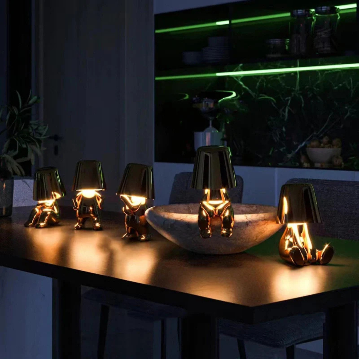 Table Lamp Touch-Control Dimmable USB Rechargeable
