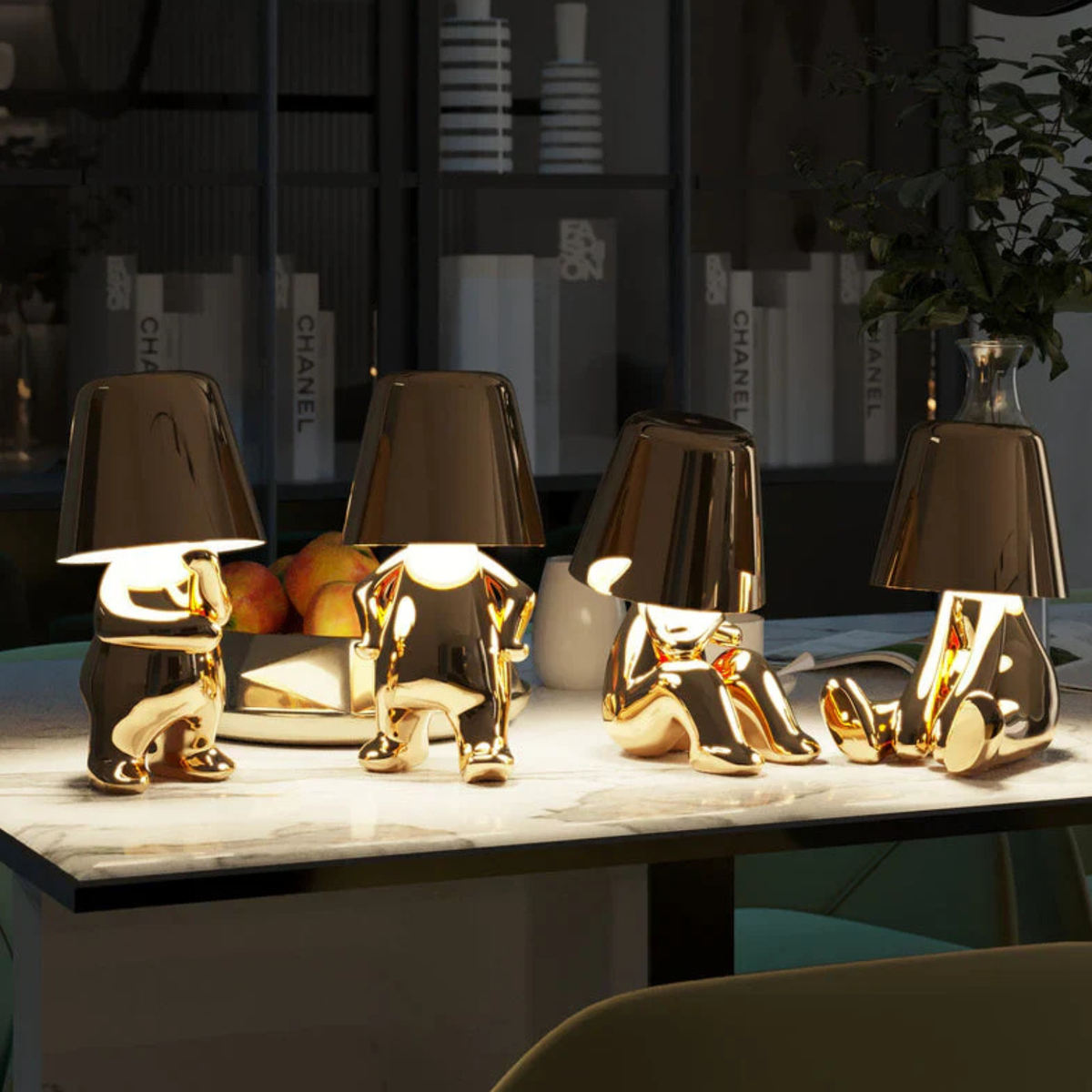 Table Lamp Touch-Control Dimmable USB Rechargeable