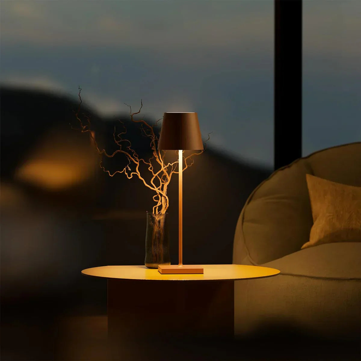 Table Lamp Touch-Sensitive Dimming Rechargeable USB-C 18-24 Hour