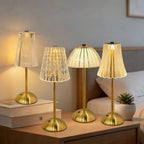 Table Lamp Touch Sensor & Dimmable Acrylic USB Rechargeable