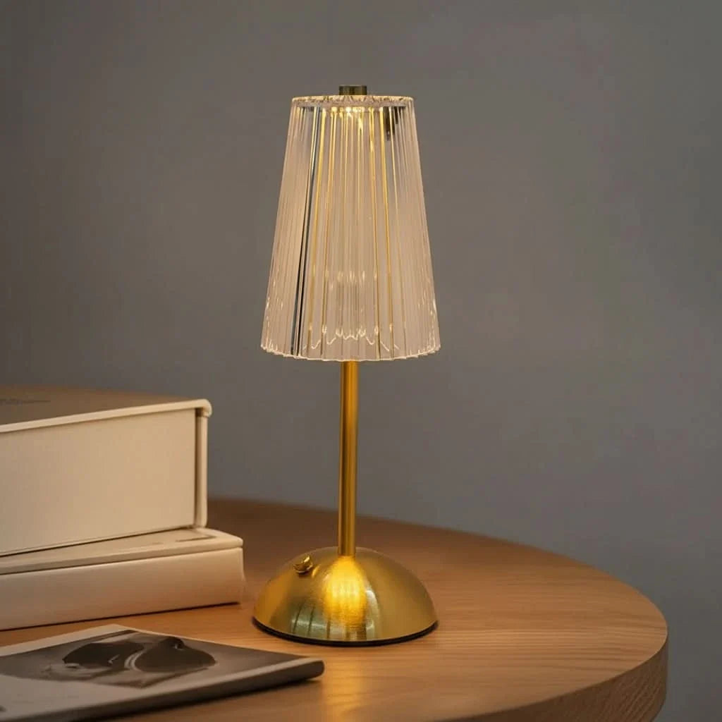 Table Lamp Touch Sensor & Dimmable Acrylic USB Rechargeable