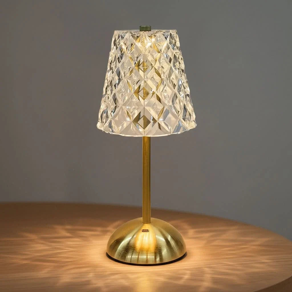 Table Lamp Touch Sensor & Dimmable Acrylic USB Rechargeable