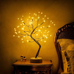 Table Lamp Tree-Shaped LED USB Rechargeable & Battery-Powered