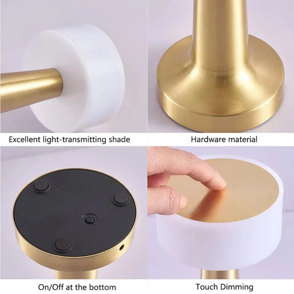 Table Lamp USB Rechargeable Dimmable Touch Control