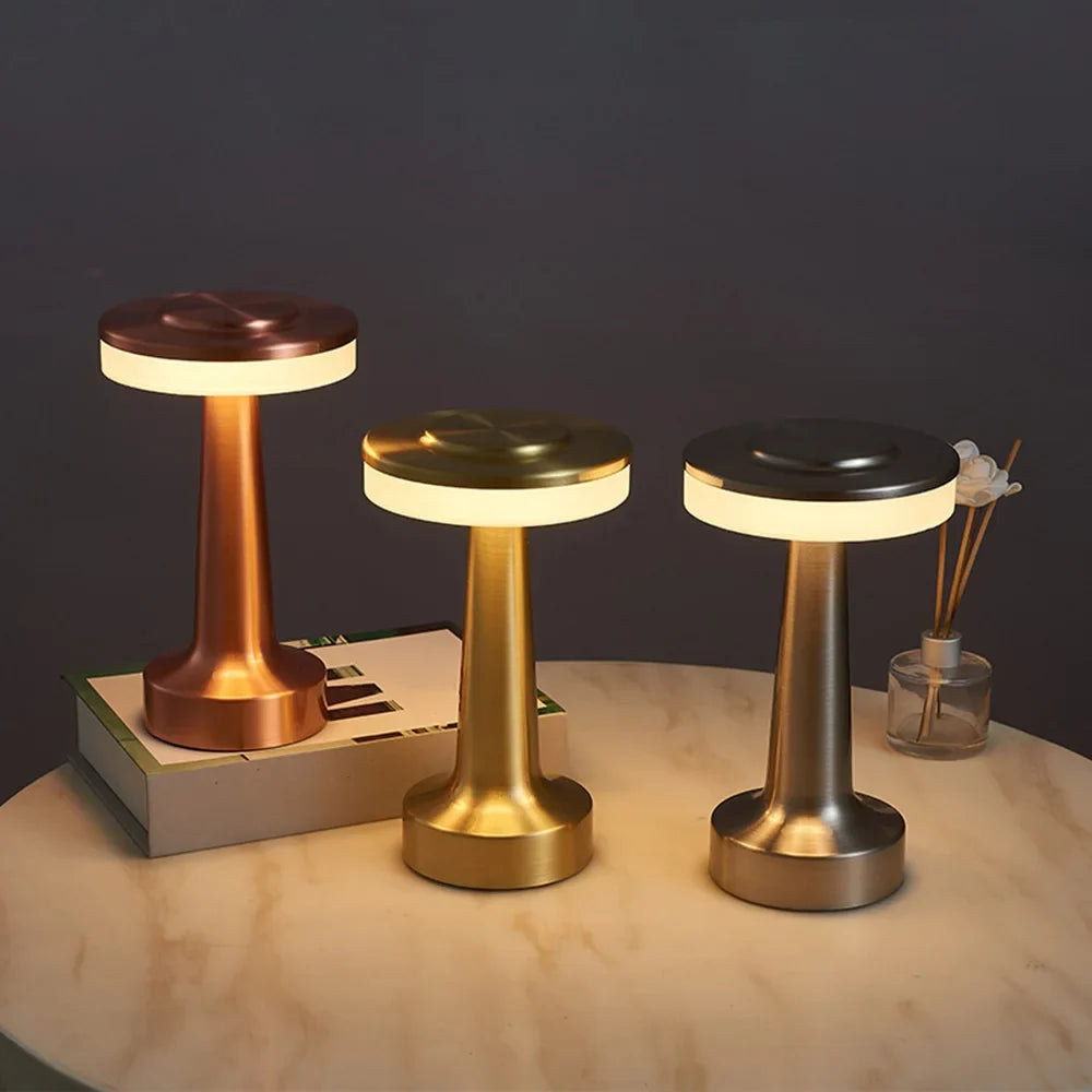 Table Lamp USB Rechargeable Dimmable Touch Control