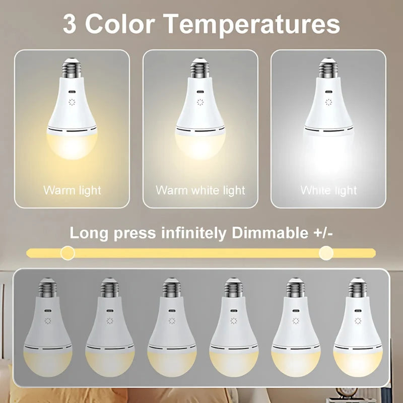 Table Lamp USB Rechargeable Dimmable Touch & Remote