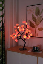 Table Lamp Warm White 24 Flowers USB & Battery