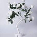 Table Lamp Warm White 24 Flowers USB & Battery