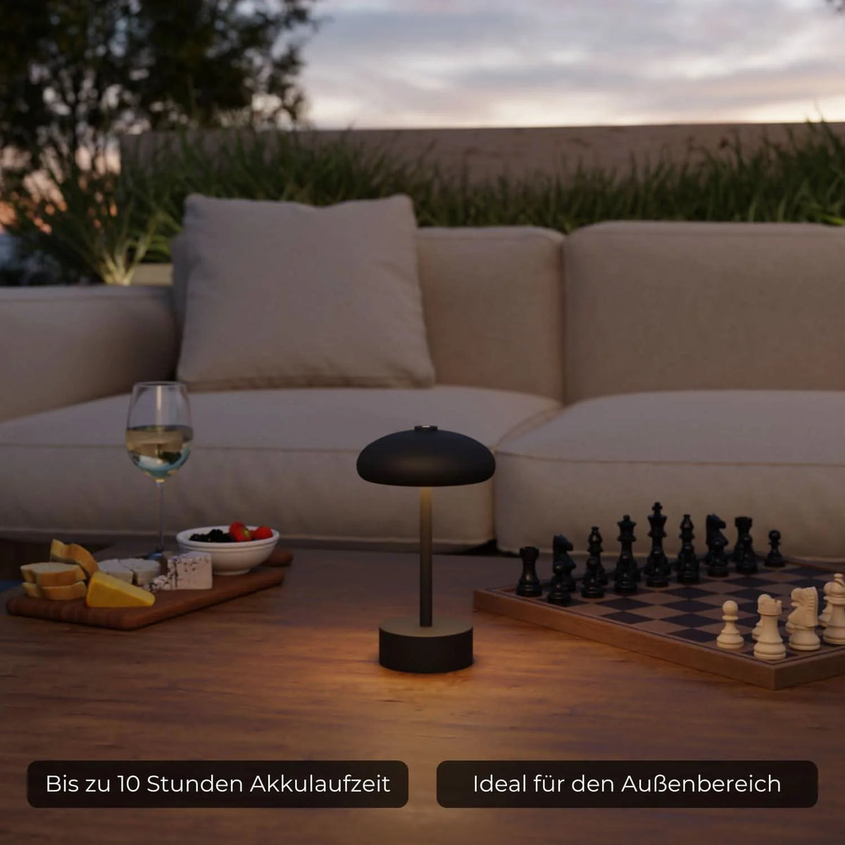 Table Lamp Wireless Rechargeable Dimmable Warm 2700K Outdoor-Safe