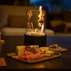 Table Lamp Wireless Rechargeable Flame Effect